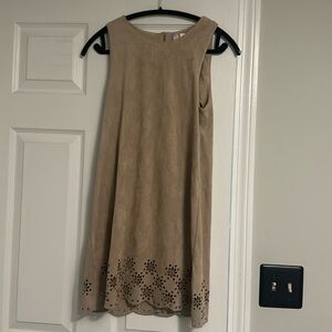 Tan Suede Dress